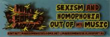 Sexism And Homophobia Out Of My Music