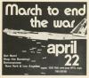 March To End The War -- April 22