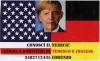 Angela Merkel and Barack Obama with American and German flags
